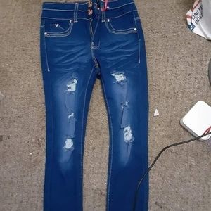 Girls distressed size 5 new